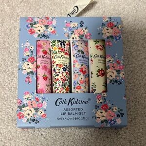 Cath Kidston Pastel Floral Lip Balm Gift Set - Blue, Pink, Cream, Multicolor